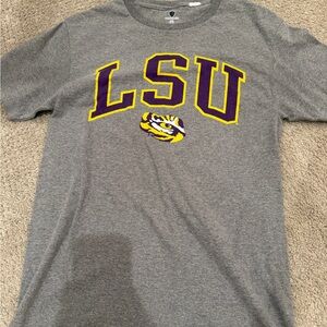 Amazon Gray LSU Short Sleeve Tee